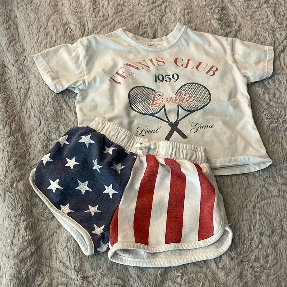 Barbie matching set outfit size 5T